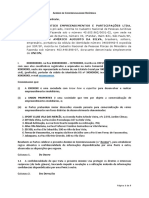 NDA - Confidencialidade Recíproca