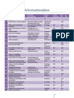 Arbeitsablaufplan