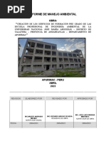 Informe de Manejo Ambiental