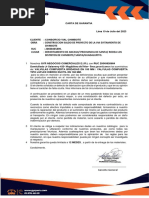 Carta de Garantia Consorcio Chimbote