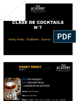 Taller de Cocktails Bar Academy, (Clases 7 A 12)