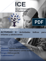 Actividad 2 - Actividades Lúdicas para Infantes y Adolescentes