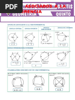 Ángulos Asociados A La Circunferencia para Quinto Grado de Secundaria