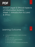 CHAPTER 1. Introduction To Laws and Ethics