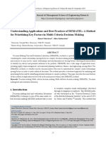 Understanding Applications and Best Practices of DEMATEL: A Method For Prioritizing Key Factors in Multi-Criteria Decision-Making