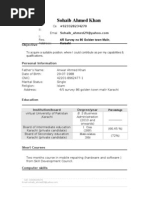 Sohaib CV