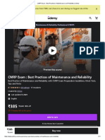 CMRP Exam - Best Practices of Maintenance and Reliability - Udemy