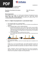 Estudo Dirigido 1 - Programação