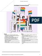 Pride Month Crossword Puzzle