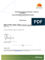 Certificado Afiliacion Pension Porvenir