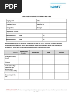 Employee Performance Documentation Form - Probation Period