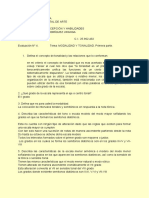 Evaluación #4. Tema - Modalidad y Tonalidad