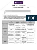 Speaking Rubric Infographic in Teams