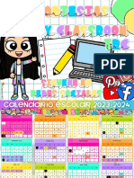 CALENDARIO ESCOLAR 2023-2024 (Cortesia MyClassroomTRC)