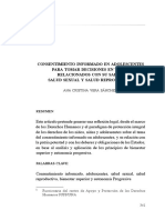 Consentimiento Informado en Adolescentes para Tomar Decisiones en Temas Relacionados Con Su Salud Salud Sexual y Salud Reproductiva