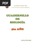 Cuadernillo Biología 5to 2023