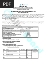 SSC CGL Mock Recruitment Drive