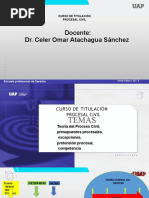 1° Semana D° PROCESAL CIVIL, Titulación TSP, Pptos. Procesales, CELER OMAR ATACHAGUA