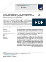 A Novel Single-Leg Squat Test With Speed and Accuracy Requirements Reliability and Validity in Anterior Cruciate Ligament Reconstructed Individuals