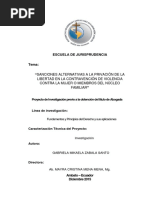 Sanciones Alternativas A La Privación de La Violencia