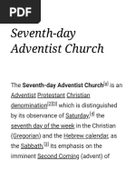 Seventh-Day Adventist Church - Wikipedia