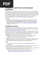 (Win2k12) Configuring Trusted Roots and Disallowed Certificates