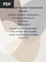 Cuestionario Unidad 4