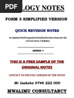 f3 Biology Simplified Notes SP