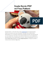 Crochet Koala Kevin PDF Amigurumi Free Pattern