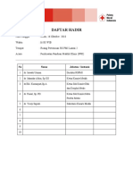 DAFTAR HADIR KOMITE MEDIS Rs. PMI