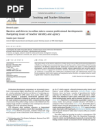 Barriers and Drivers in Online Micro-Course Professional Development Navigating Issues For Teacher Identity and Agency