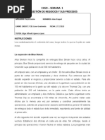 Caso - Semana 1 La Gestión de Negocios Y Sus Procesos: Instrucciones