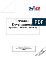 Grade 11-Personal Development-Q1 Module 1