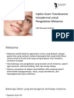 Injeksi Asam Traneksamat Intradermal Untuk Pengobatan Melasma