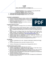 SAMPLE UG Resume 2022