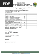 Inspection Checklist Stream Haven Water Refilling Station