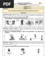 4to - Ed. Fisica - Evaluacion - Diagóstica