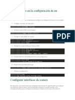 Pasos Básicos en La Configuración de Un Router