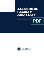 All School Facultyand Staff Handbook