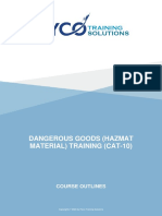 Dangerous Goods Hazmat Material Training Cat-10