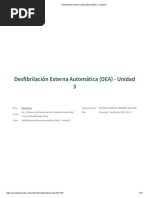 Desfibrilación Externa Automática (DEA) - Unidad 3