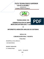 Comunicacion Oral y Escrita 6-5-15