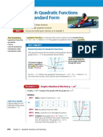 Graph Quadratic Functions in Standard Form: For Your Notebook