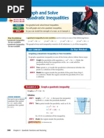 Graph and Solve Quadratic Inequalities: For Your Notebook