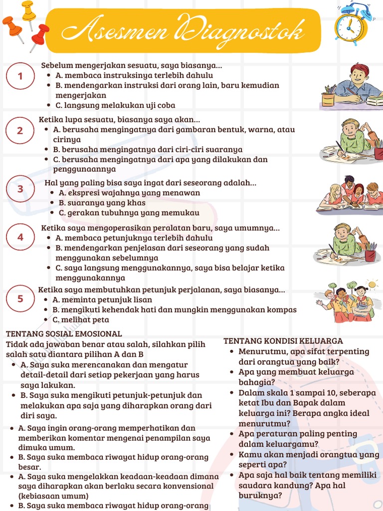 Putih Ceria Ilustrasi Infografik Cara Untuk Belajar Efektif Poster | PDF