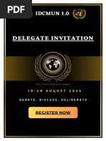 IDCMUN 1.0 Delegate Invitation