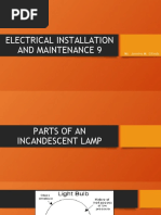 Parts of An Incandescent Lamp