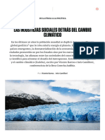 De Las Injusticias Del Cambio Climático A Un Gran Pacto Ecosocial y Económico