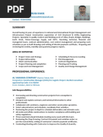 Construction Manager CV