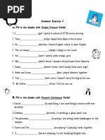 Grammar Exercie 2 (Grade 2 Semester 2)